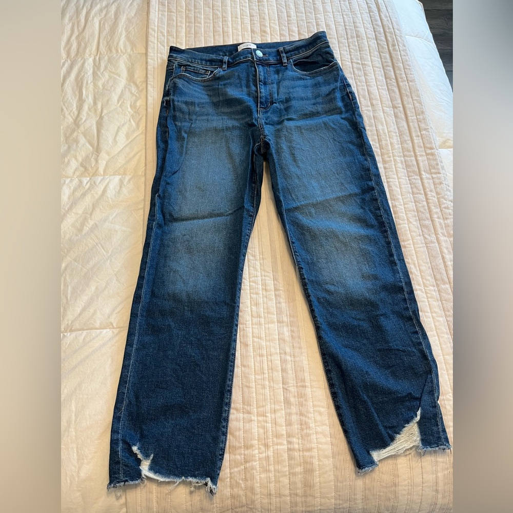 LOFT High Rise Straight Jeans
